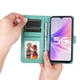 thumbnail image 4 of Funda tipo cartera FOXDOCK para OnePlus Nord N20 SE 4G , diseño girasol en relieve, cuero PU, cierre magnético, soporte y tarjetero, 4 of 5