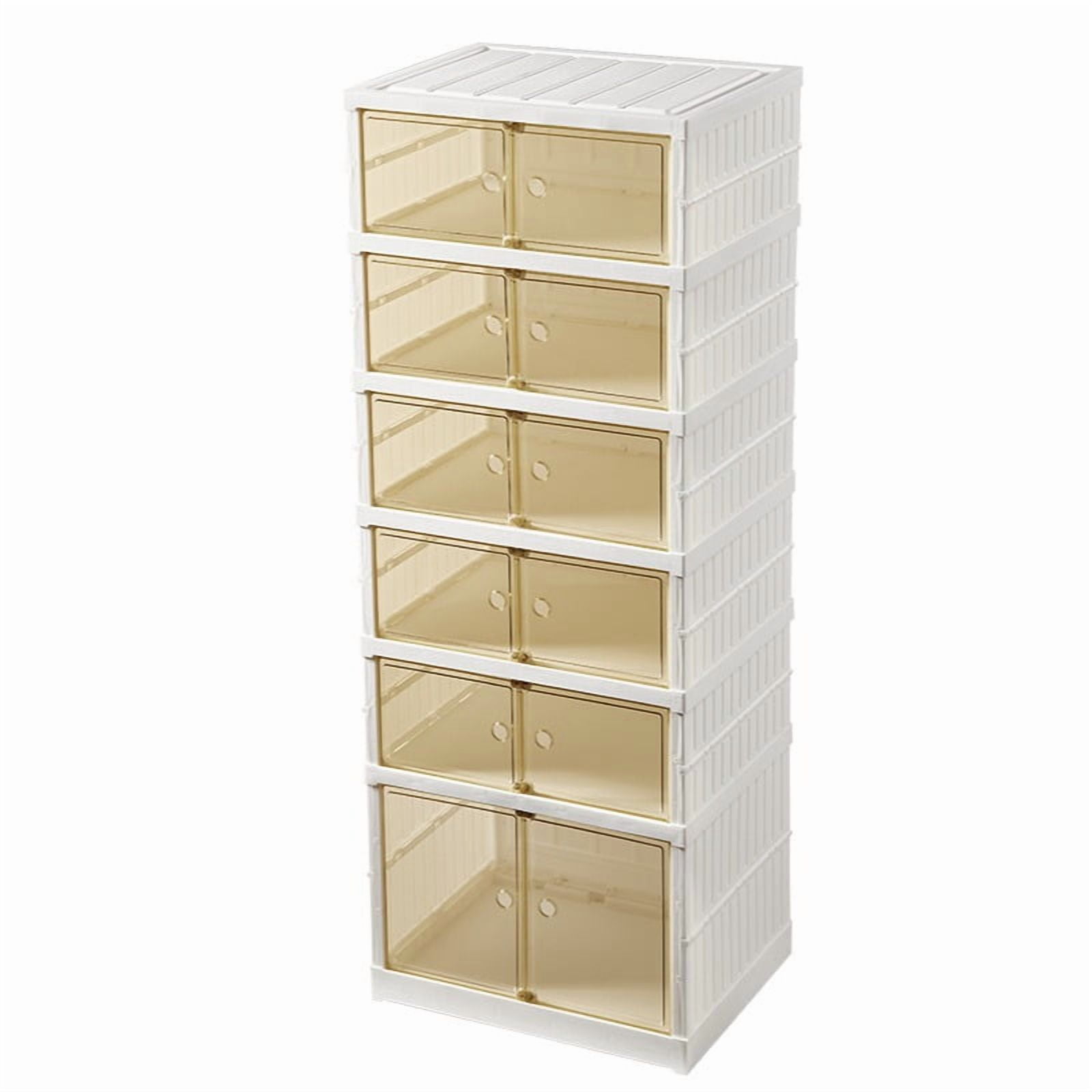 Casa Pagoda - Organizador De Zapatos Con 2 Puertas 6niveles Transparentes