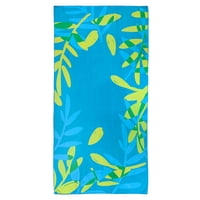 Zahr - Toalla Playa Estampada Hojas
