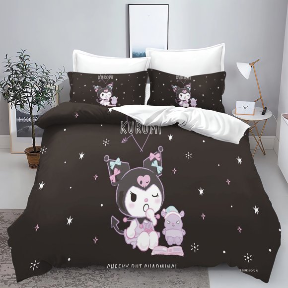 x67 Bed SheetsCartoon Home Duvet Cover Polyester Adult Gift /Bedding Set Anime Reactive Printing Household Items 3-Piece Bedding Set (1 Duvet Cover + 2 Pillow Shams) nj67
