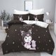 thumbnail image 1 of x67 Bed SheetsCartoon Home Duvet Cover Polyester Adult Gift /Bedding Set Anime Reactive Printing Household Items 3-Piece Bedding Set (1 Duvet Cover + 2 Pillow Shams) nj67, 1 of 5