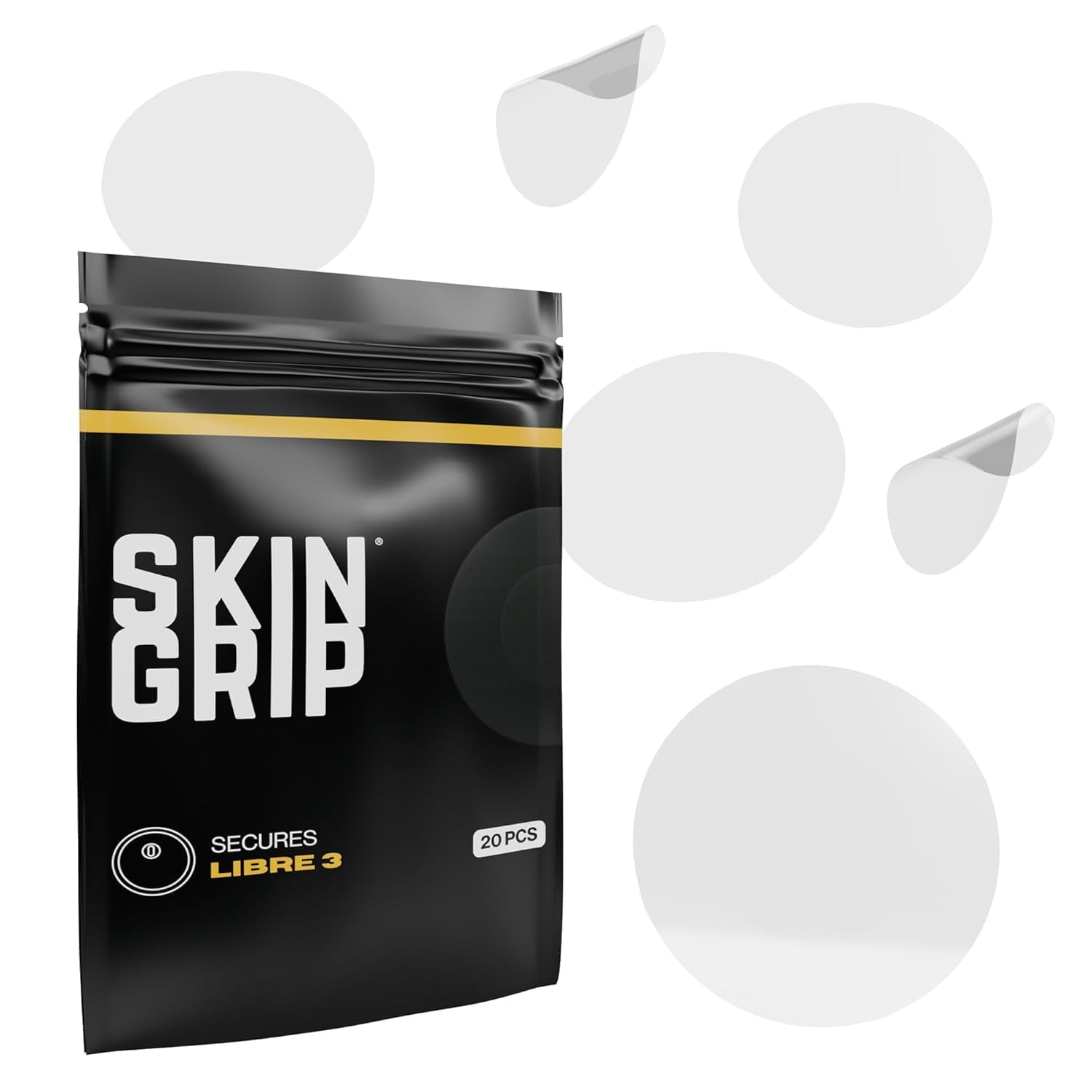 Fundas Para Sensores Skin Grip Freestyle Libre 3, Impermeables, Paquete De 20