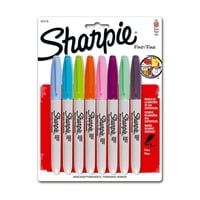 Sharpie - Pack 8 Marcador Permanente Punta Fina Colores