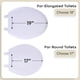 thumbnail image 3 of Asiento de inodoro Achim Fantasia, vinilo suave y alargado, blanco 19, 3 of 6