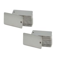 Ioensy - 50 Placas De Grabado De Metal Con Agujero Para Plantas, Árboles, Invernaderos De Prueba