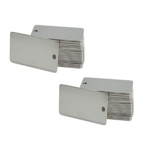 Ioensy - 50 Placas De Grabado De Metal Con Agujero Para Plantas, Árboles, Invernaderos De Prueba