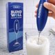 thumbnail image 5 of Espumador de leche BlendWell portátil a pilas azul, 5 of 6