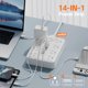 thumbnail image 2 of Regleta MCSCN 4,5 m 8 tomacorrientes y 6 puertos USB blanca, 2 of 7