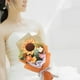 thumbnail image 4 of Ramo De Flores A Crochet Con Girasol Margaritas Bouquet - color naranja. Regalos florales tejidos a mano, 4 of 5