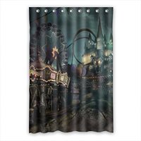 Pinghai - Cortina De Ducha Carnival Con Ganchos (122 X 183 Cm)