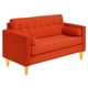 thumbnail image 2 of Sofa Retro 3 Cuerpos Felpa 04 Naranja, 2 of 5
