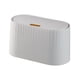thumbnail image 2 of Caja De Almacenamiento De Basura De Escritorio Para Alimentos Para Mascotas Con Tapa Para Escritorio, Dormitorio, Oficina, Color Blanco, 2 of 3