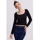 thumbnail image 1 of Polera Mujer Canalé Negro, 1 of 4