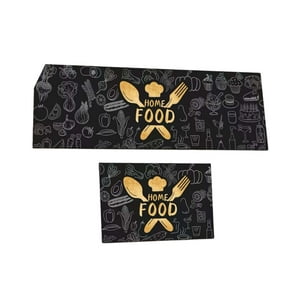 Teng Fei - Tapetes Decorativas Cocina Antideslizante Diseño Comidas