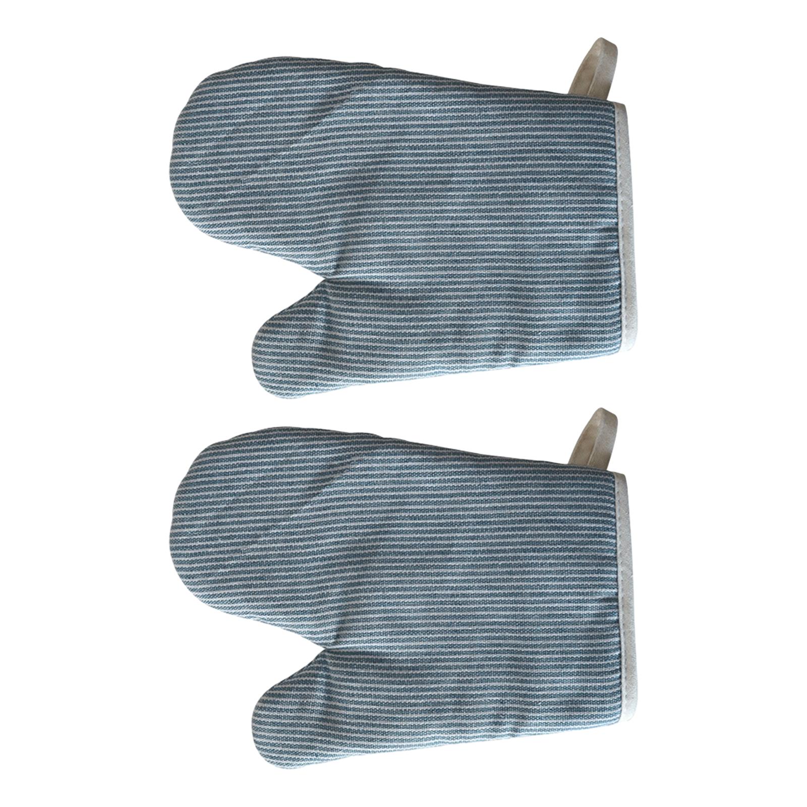 Bothyi - 1 Par De Utensilios De Cocina Fáciles De Usar, Guantes De Cocina Para Hornear, Acampar, Asar A La Parrilla, Azul