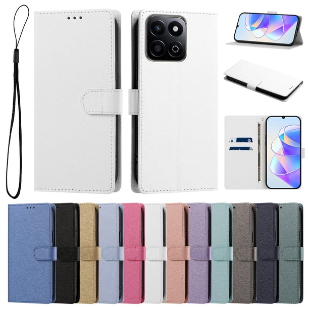 Funda Cartera de PU para Honor 200 Smart con Tarjetas, Blanco