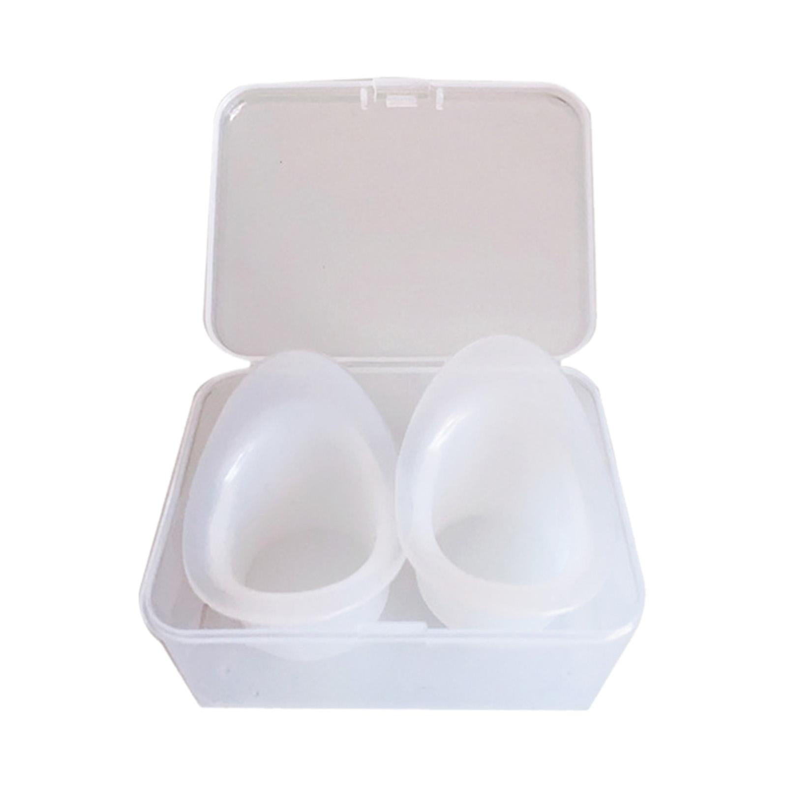 Magideal - 2 Piezas Vasos De Silicona Para Lavado De Ojos Taza Medidora Suave Con Contenedor De Almacenamiento Vasos De Limpieza De Enjuague De Ojos Portátiles P