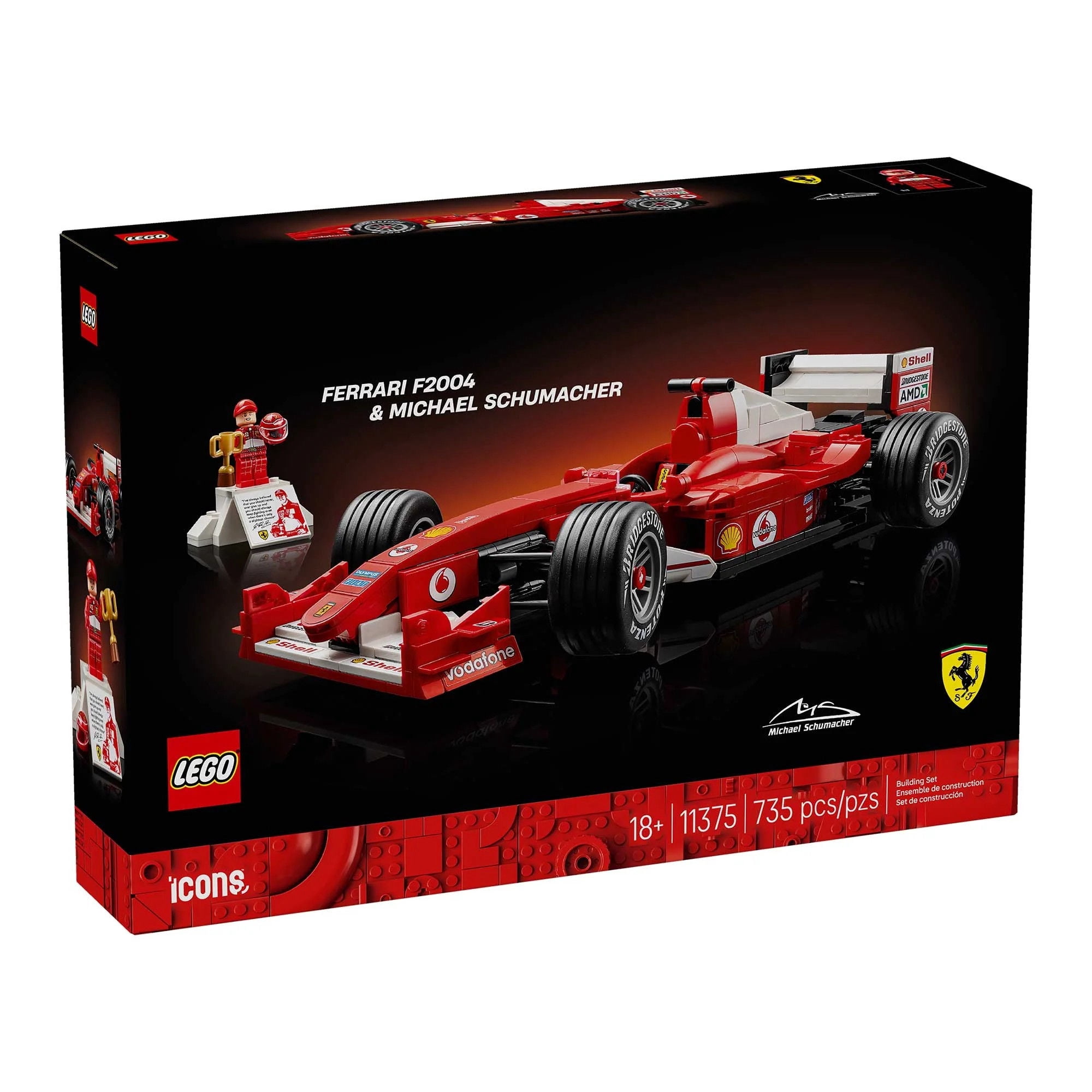 Bloques de Construcción Lego 11375 Ferrari F2004 & Michael Schumacher