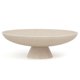 thumbnail image 1 of Cuenco grande de resina con pedestal beige - YMXYJM, 1 of 9