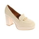 thumbnail image 1 of Zapato Tacón Blanco Vía Franca, 1 of 5