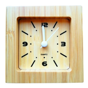 Importclick - Reloj Despertador Bambú Ecológico