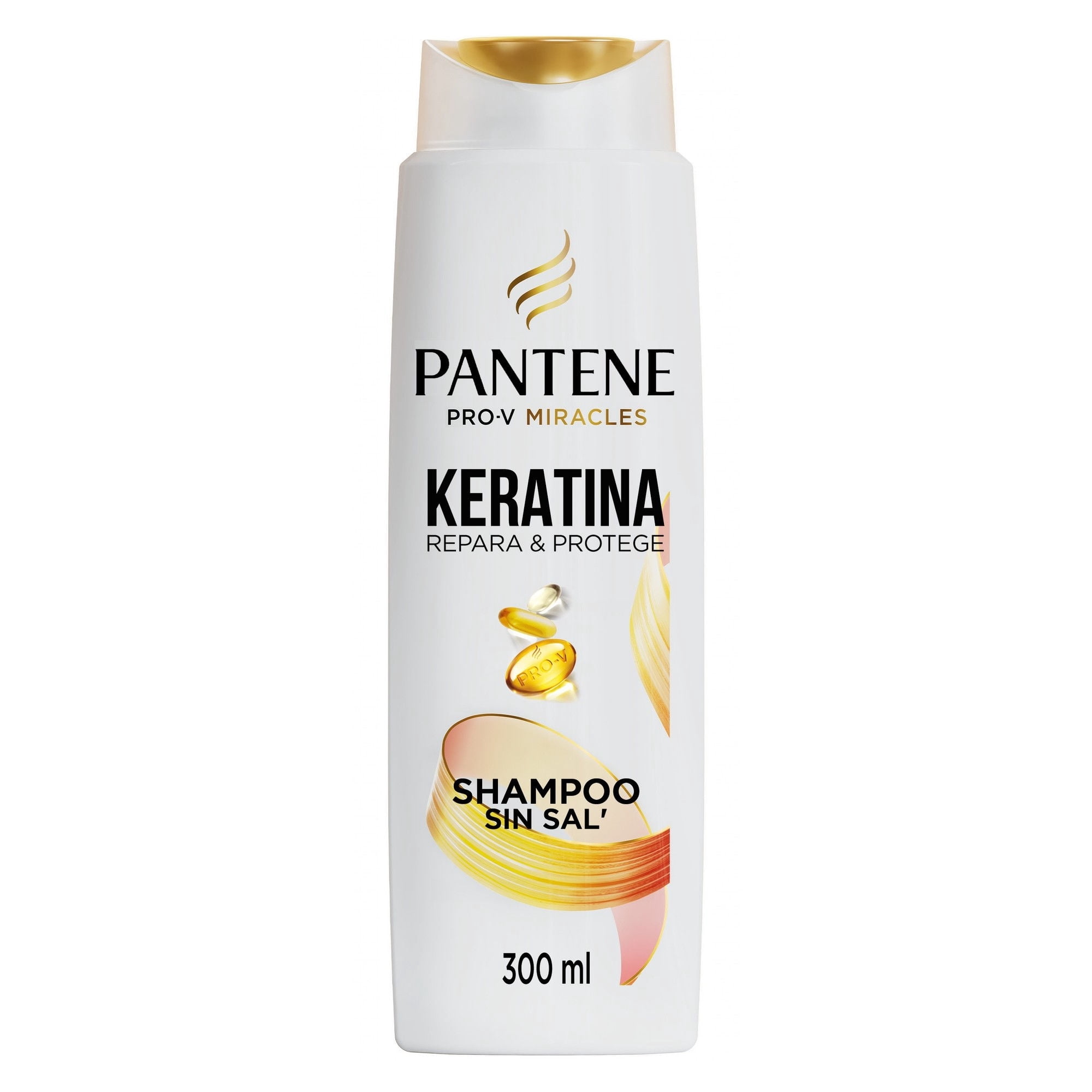Shampoo Sin Sal Con Keratina Pro Vitamina B5 300 ml Pantene