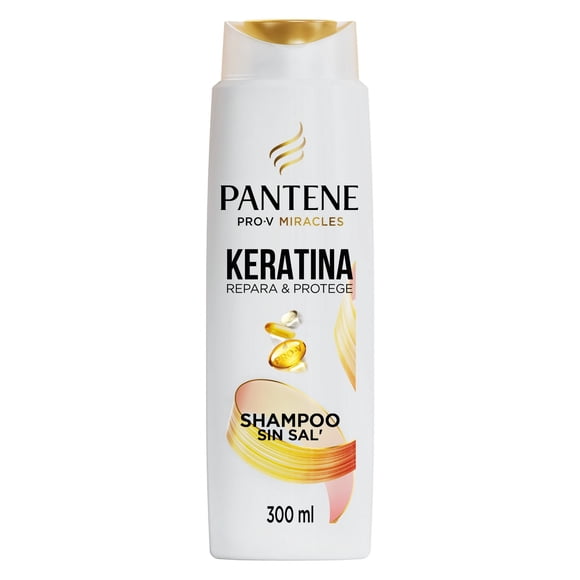 Shampoo Pantene Sin Sal Con Keratina Pro Vitamina B5, 300 ml