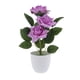 thumbnail image 4 of Ramo De Flores De Seda Rosa Artificial En Maceta Bonsai Planta Falsa Púrpura, 4 of 5