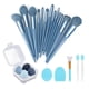 thumbnail image 1 of Kit de 22 brochas de maquillaje, brocha para base, brocha para sombra de ojos, juego de brochas de maquillaje (azul, juego de 22 piezas), 1 of 8