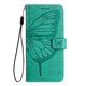 thumbnail image 2 of Funda cartera mariposa para Samsung Galaxy S25 con soporte y ranuras para tarjetas Verde, 2 of 5