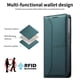thumbnail image 3 of Funda tipo cartera con bloqueo RFID para iPhone 17 Pro Max cubierta magnética de cuero con tapa y soporte Verde, 3 of 6