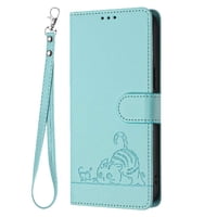 Funda Tipo Cartera Foxdock Para Infinix Hot 50 5G Con Soporte, Ranuras, Rfid, Diseño De Gato