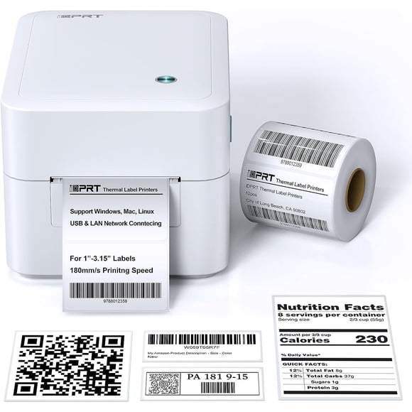 Impresora de etiquetas térmica iDPRT de 3" USB/LAN