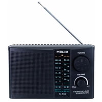 Philco - Radio Portatil Am Fm Sw1 4 Bandas Negro Cx60