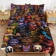 thumbnail image 1 of x16 Five Nights At Freddy'S Bed Duvet Cover Microfiber Bedding Sets 3D Printed Lightweight 3 Piece Comforter Sets, 1 Duvet Cover And 2 Pillow Shams for Kids Boys Girls 79"x90" jn16, 1 of 5