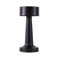 Vgo - Lampara De Mesa Negro Recargable Con Sensor 21 Cm