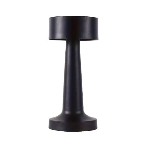 Vgo - Lampara De Mesa Negro Recargable Con Sensor 21 Cm