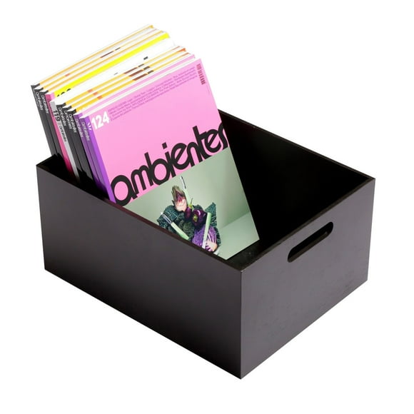 Caja Bambu hbt Negro Tamaño M 34x24x13 cm