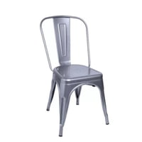 Tododescuento - Pack 4 Sillas Tolix Color Gris, Comedor, Evento, Restaurant