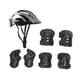 thumbnail image 4 of Muelas De Rodilla Del Casco Para Patinetas Para Niños Puestos Para Niños Al Aire Libre Niños Negros, 4 of 5