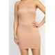 thumbnail image 3 of Vestido de Canalé con Cuello Halter y Aberturas sin Costuras, Color Tostado L, 3 of 5