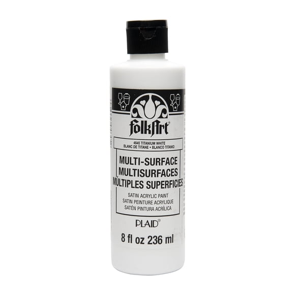 Pintura FolkArt 236 ml Blanco Titanio Acabado Satinado