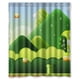 thumbnail image 1 of Cortina de ducha Super Mario, juego de cortina de baño con ganchos, tamaño 60 x 72 pulgadas, 1 of 3