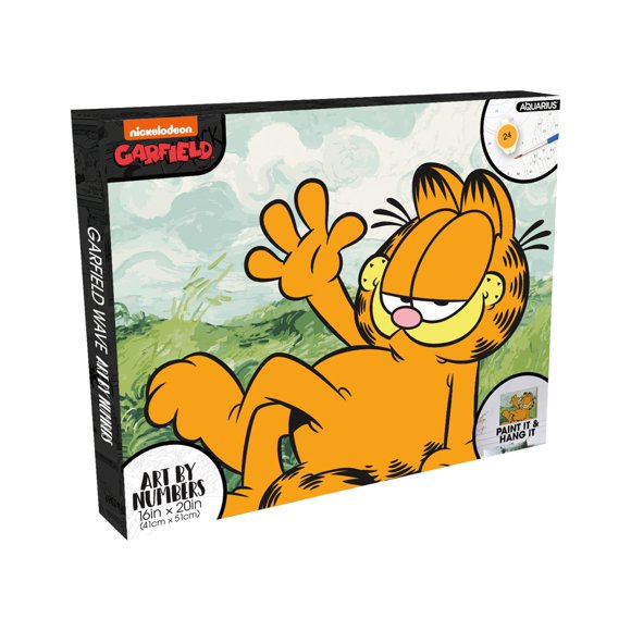 Kit de pintura AQUARIUS Garfield Art by Numbers con lienzo de 40 x 50 cm