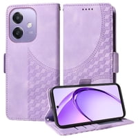 Carcasa Foxdock Oppo A5X 4G/5G De Cuero Pu, Diseño Acolchado Clásico, Protección Contra Caídas Y Rayones