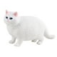 thumbnail image 1 of Figura De Gato Realista Figura De Gato De Simulación En Miniatura Para Regalos Patio Blanco, 1 of 3