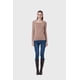 thumbnail image 4 of Polera Mujer Aplicación Cuello Café, 4 of 4