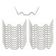 thumbnail image 1 of 50 Clips Para Acristalamiento De Acero Inoxidable Tipo W De 1,2 Mm De Grosor., 1 of 5