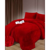 Genérico - Cobertor Chiporro Unicolor Peludo De Invierno Plaza Y Media S61