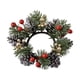 thumbnail image 2 of Anillo De Vela De Navidad, Corona, Suministros De Decoración, Candelabro Para El Hogar, Fiesta, Bar, Dorado Y Rojo, 2 of 3